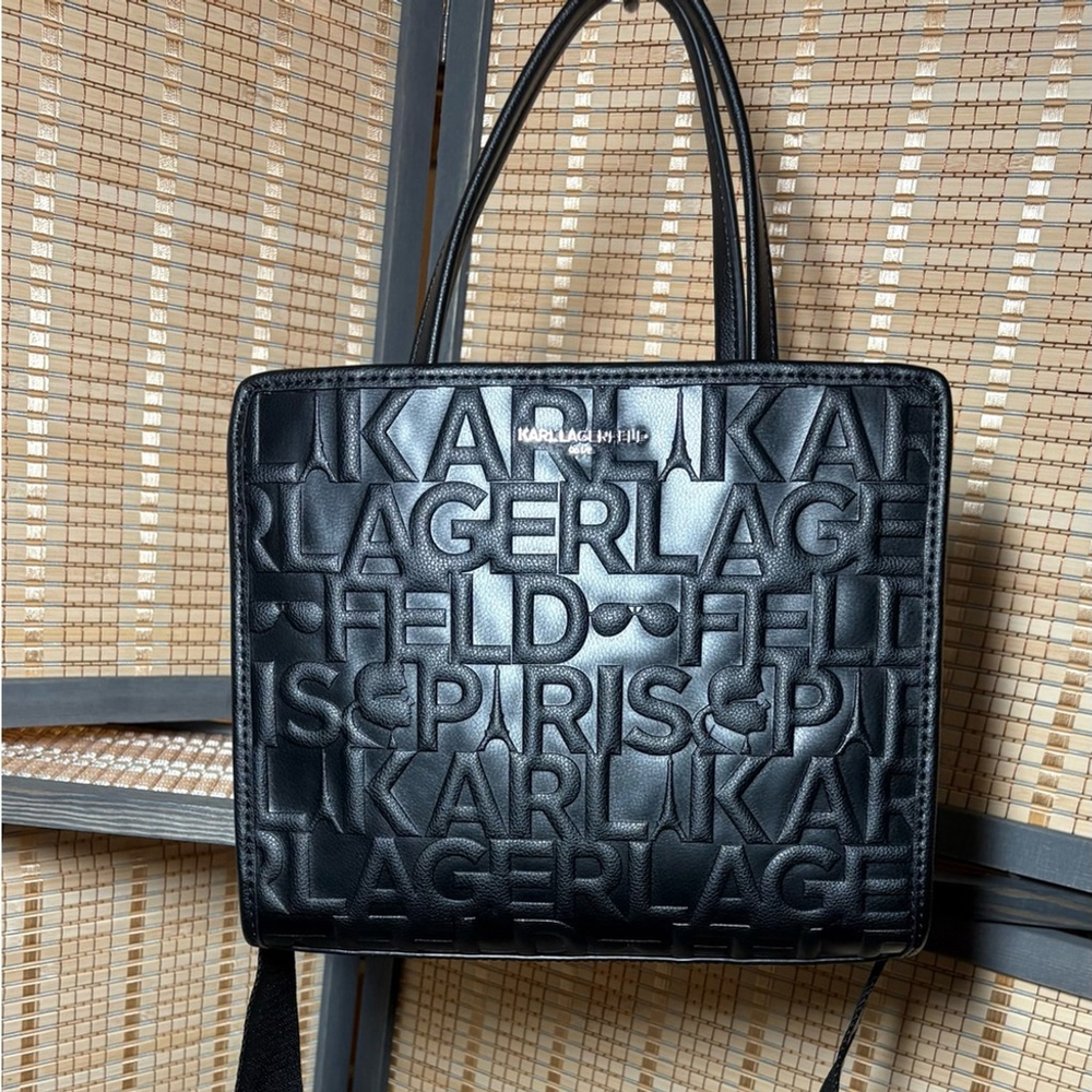 Karl Lagerfeld Maybelle Satchel in Black